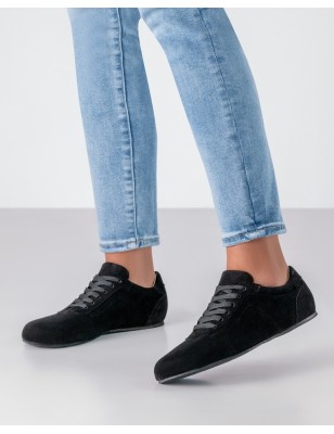 Madison - Baskets de danse pour femme noires semelles buffle - Werner Kern