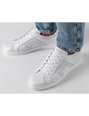 Marsala - Chaussures de danse type sneaker blanches pour hommes - Werner Kern