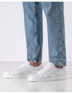 Marsala - Chaussures de danse type sneaker blanches pour hommes - Werner Kern