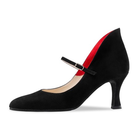Morgana 65 - Chaussures de danse fermées noires et rouges - Werner Kern