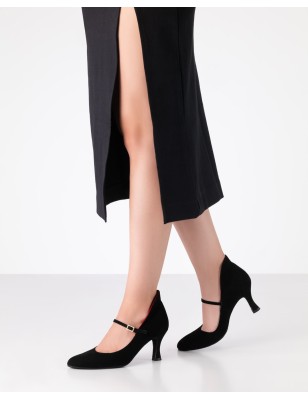 Morgana 65 - Chaussures de danse fermées noires et rouges - Werner Kern