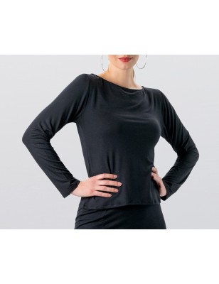 Phila - Haut de danse noire maches longues - Werner Kern