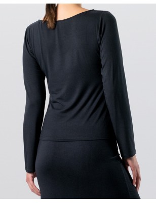 Phila - Haut de danse noire maches longues - Werner Kern