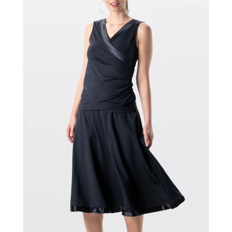 Sari - Jupe de danse noir bordure satin - Werner Kern