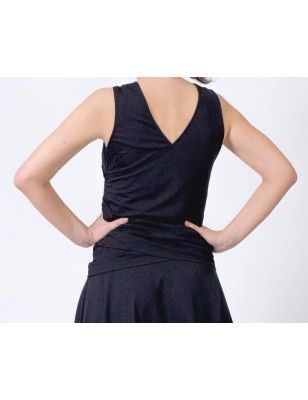 Sira - Haut de danse noire décolleté en V - Werner Kern