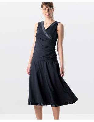 Sira - Haut de danse noire décolleté en V - Werner Kern