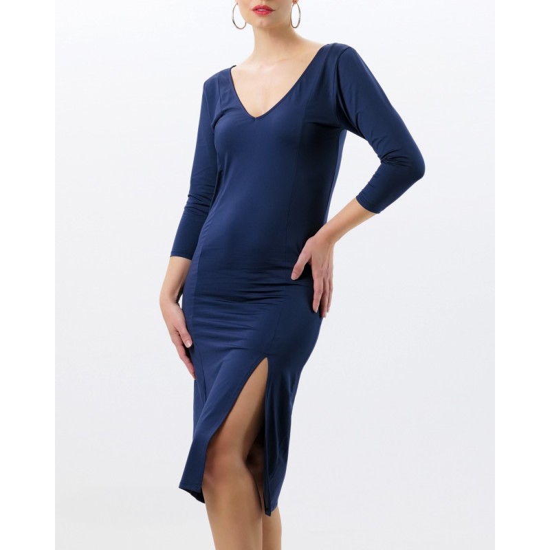 Taya - Robe de danse bleue fendue - Werner Kern