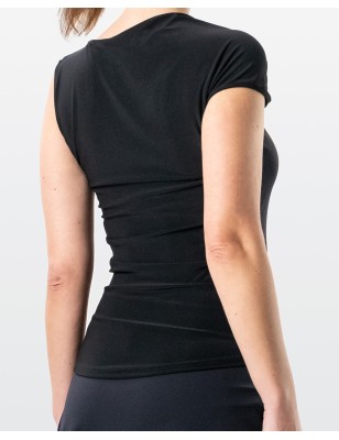 Yari - Haut de danse noire coupe asymétrique - Werner Kern