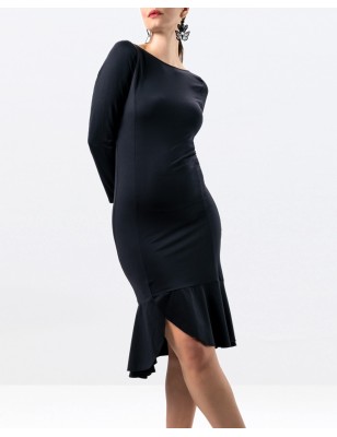 Zuri - Robe de danse noire manches longues - Werner Kern