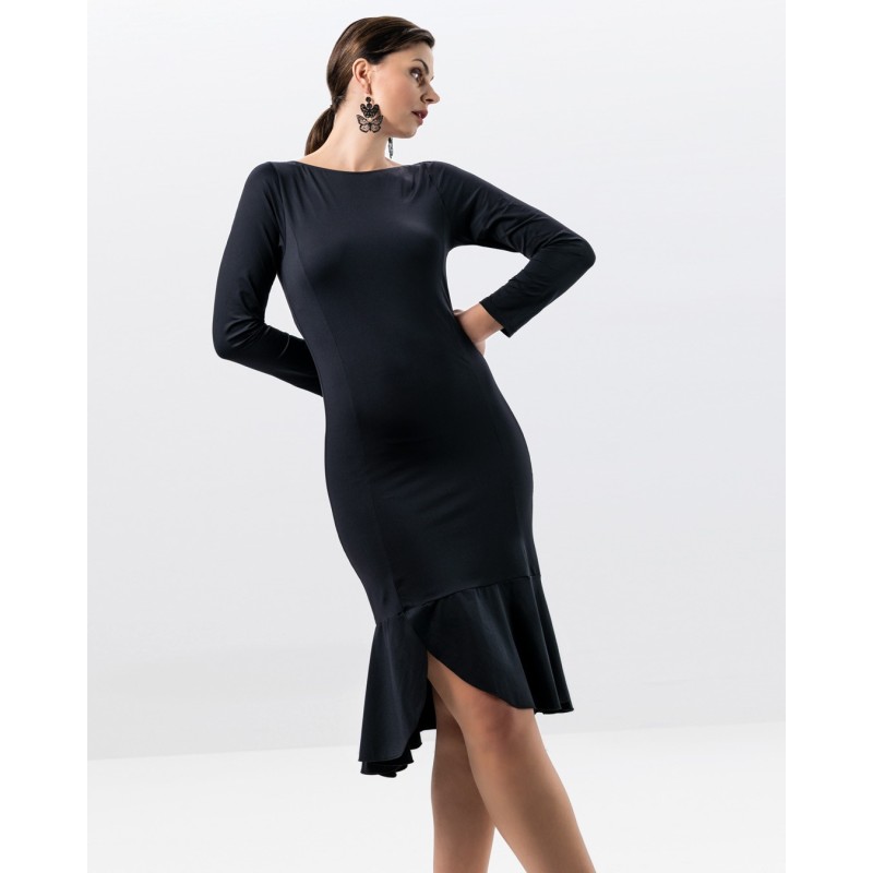 Zuri - Robe de danse noire manches longues - Werner Kern