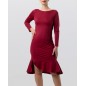Zuri - Robe de danse bordeaux manches longues - Werner Kern