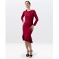 Zuri - Robe de danse bordeaux manches longues - Werner Kern