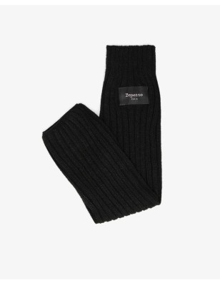 Guêtres noires , Jambières 45cm -Repetto