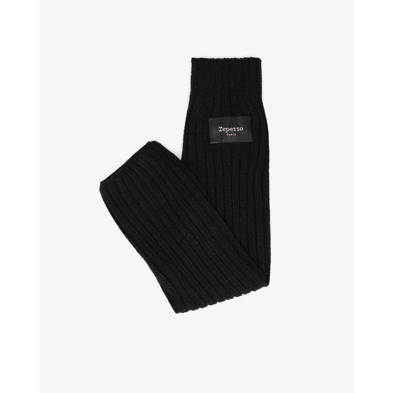 Guêtres noires , Jambières 45cm -Repetto