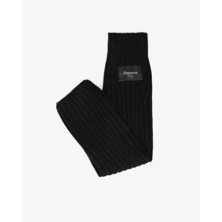 Guêtres noires , Jambières 45cm -Repetto