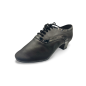 DB479 - Chassures danse latine homme cuir avec liseré vernis - DanseBoutique