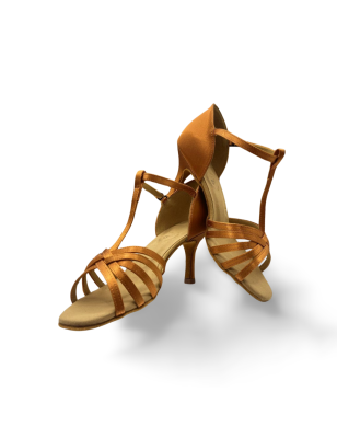 DB217/7,5 - Chaussures de danse sportive latine bride salomé talon 7,5cm - DanseBoutique