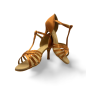DB217/7,5 - Chaussures de danse sportive latine bride salomé talon 7,5cm - DanseBoutique