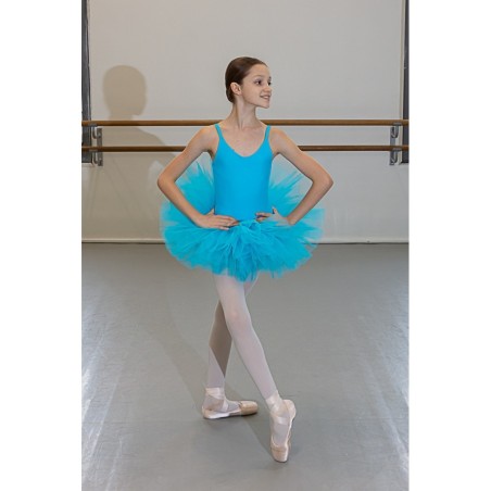 Tutu de danse classique bleu turquoise