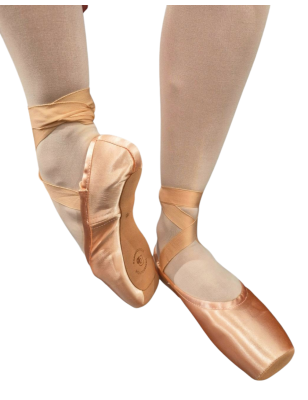 Pointes ballet STUDIO 2 DanseBoutique portees avec rubans croises pour danse classique