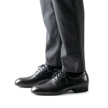 Padua 28059 - Chaussures de danse homme en cuir noir pour pieds larges - Werner Kern