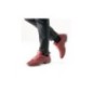 4035-Bold - Baskets noir et rouge pour homme en tricot mesh  - Anna Kern