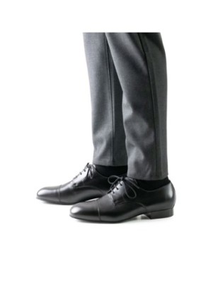 Torino 28011 - Chaussures de danse homme pieds larges en cuir noir - Werner Kern