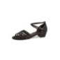 008-035-335 - Chaussures de danse en microfibre noire à lanières, talon bloc 2,8cm - Diamant