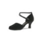 027-060-040 - Chaussures de danse ouverte en nubuck noir - Diamant