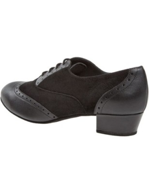 063-029-070 - Chaussures de danse en cuir et nubuck, semelle confort, talons 2,8cm - Diamant