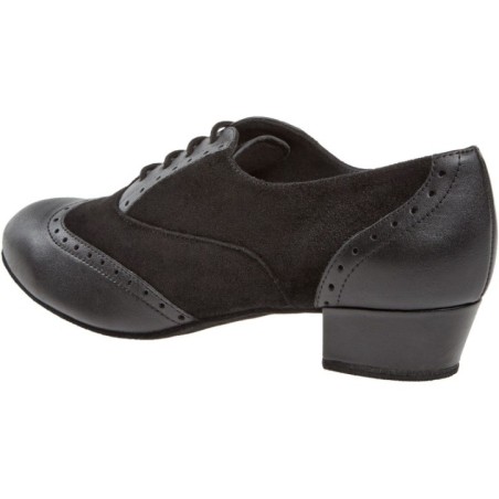 063-029-070 - Chaussures de danse en cuir et nubuck, semelle confort, talons 2,8cm - Diamant