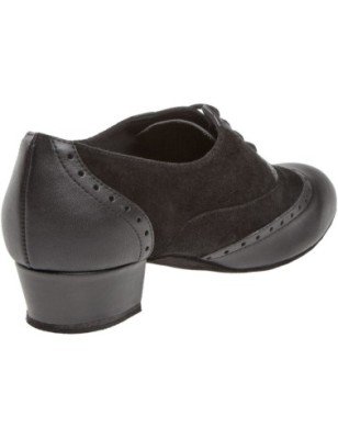 063-029-070 - Chaussures de danse en cuir et nubuck, semelle confort, talons 2,8cm - Diamant