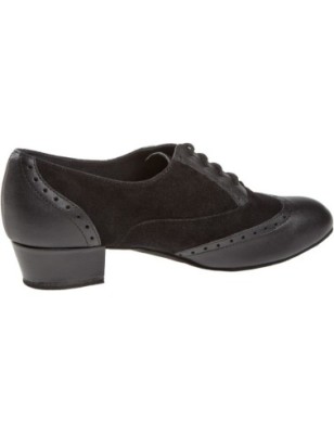 063-029-070 - Chaussures de danse en cuir et nubuck, semelle confort, talons 2,8cm - Diamant