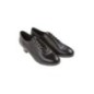 093-034-034-A - Chaussures de danse femme en cuir noir à talons cubain 3,7cm - Diamant