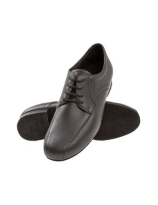 094-025-028 - Chaussures de danse pour pieds larges en cuir noir, talons de 2cm - Diamant