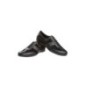 123-225-070 - Sneakers de danse homme pour pieds larges en cuir à semelle suede talon de 2,5cm - Diamant