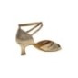 141-077-464 - Chaussures de danse en cuir nubuck et verni doré avec talons de 5cm - Diamant