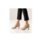 Ruth - Chaussures de danse de salon en cuir nappa beige - Werner Kern