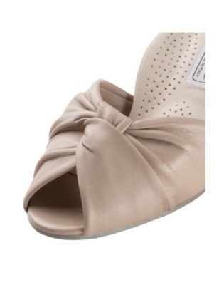 Ruth - Chaussures de danse de salon en cuir nappa beige - Werner Kern