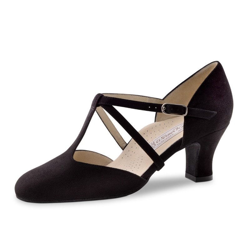 Merle60 - Chaussures de danse ultra-stable en nubuck noir - Werner Kern