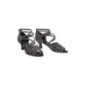 108-036-519 - Chaussures de danse latine en microfibre pailetée argentée - Diamant