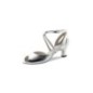 Tiziana - Chaussure de danse ouvertes femme en cuir argenté - Werner Kern