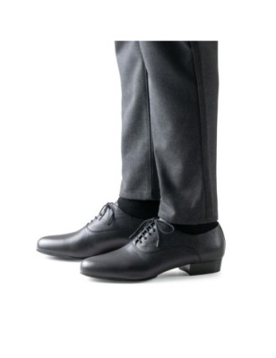 Monza 28036 - Chaussures de danse cuir de cerf noir pour homme - Werner Kern