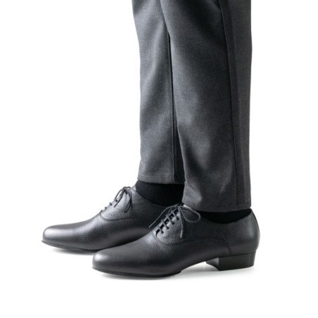 Monza 28036 - Chaussures de danse cuir de cerf noir pour homme - Werner Kern