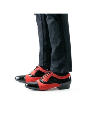 Sucre - Chaussures de danse homme split sole rouge et noire - Nueva Epoca