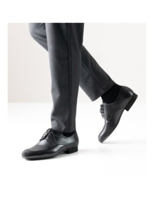 Milano 28010 - Chaussure de danse homme en cuir noir pour pieds extra larges - Werner Kern