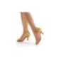 Dorette 700-60 - Chaussures de danse satin bronze et avant décoré en strass - Anna Kern