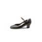 Gina - Chaussures de danse ajustables pour femme en cuir noir - Werner Kern