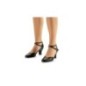 Kyra - Chaussures de danse pour femme en cuir noir avec coupe en V - Werner Kern