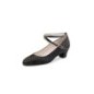 Alice - Chaussures de danse de salon, talons cubain bas, cuir quadrillé - Werner Kern